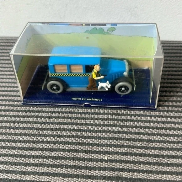 NEW ATLAS TINTIN CAR #4 Chequer Taxi 1/43 Model Voiture - Picture 1 of 4